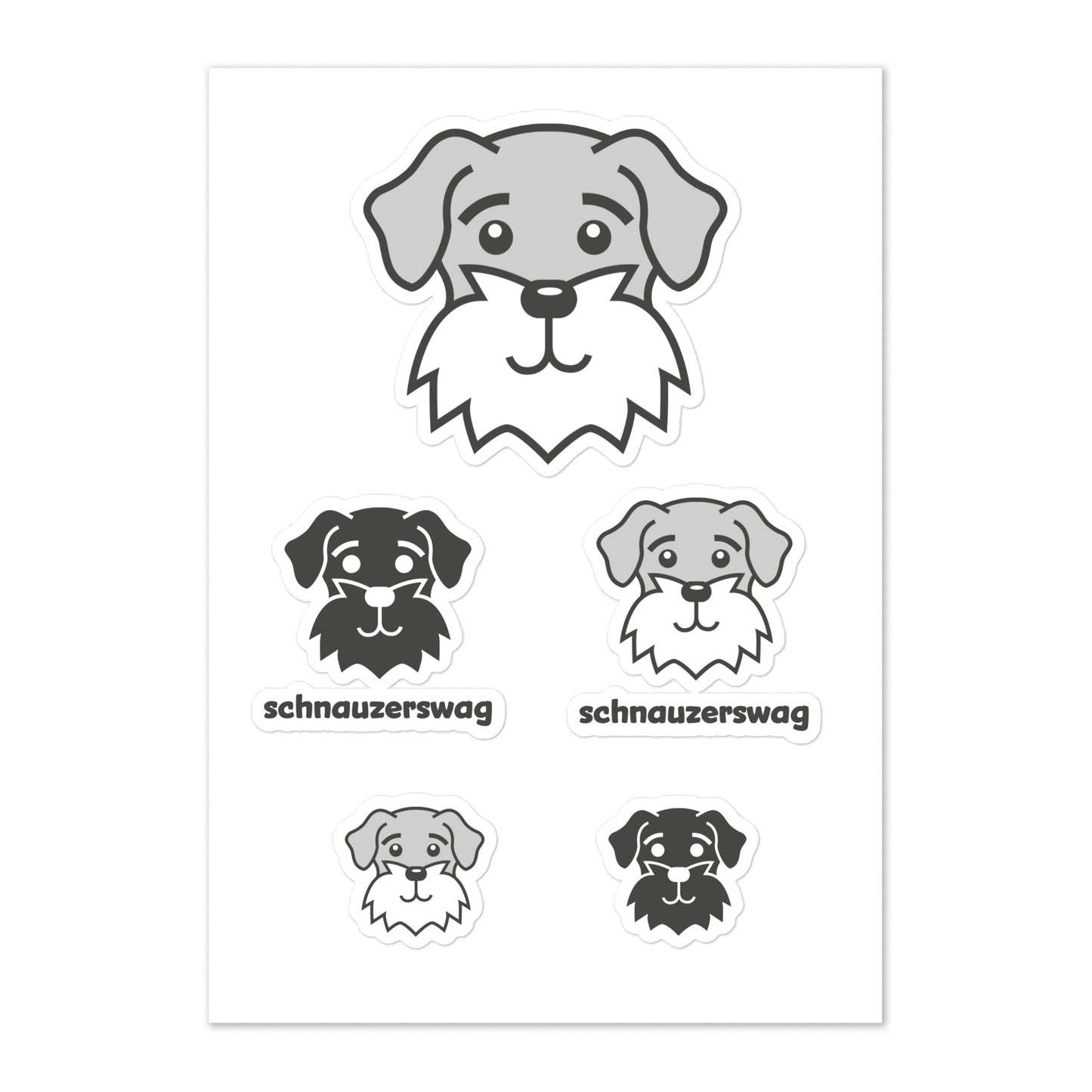 Schnauzer Swag Sticker Sheet