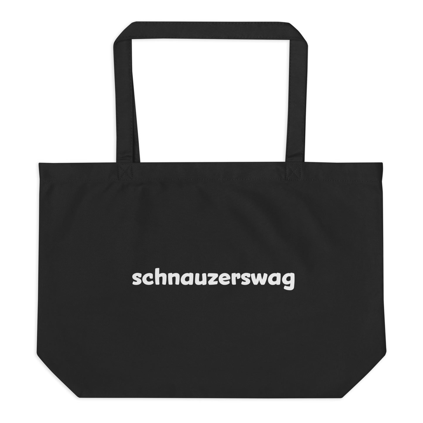 Schnauzer Swag Large Organic Tote Bag