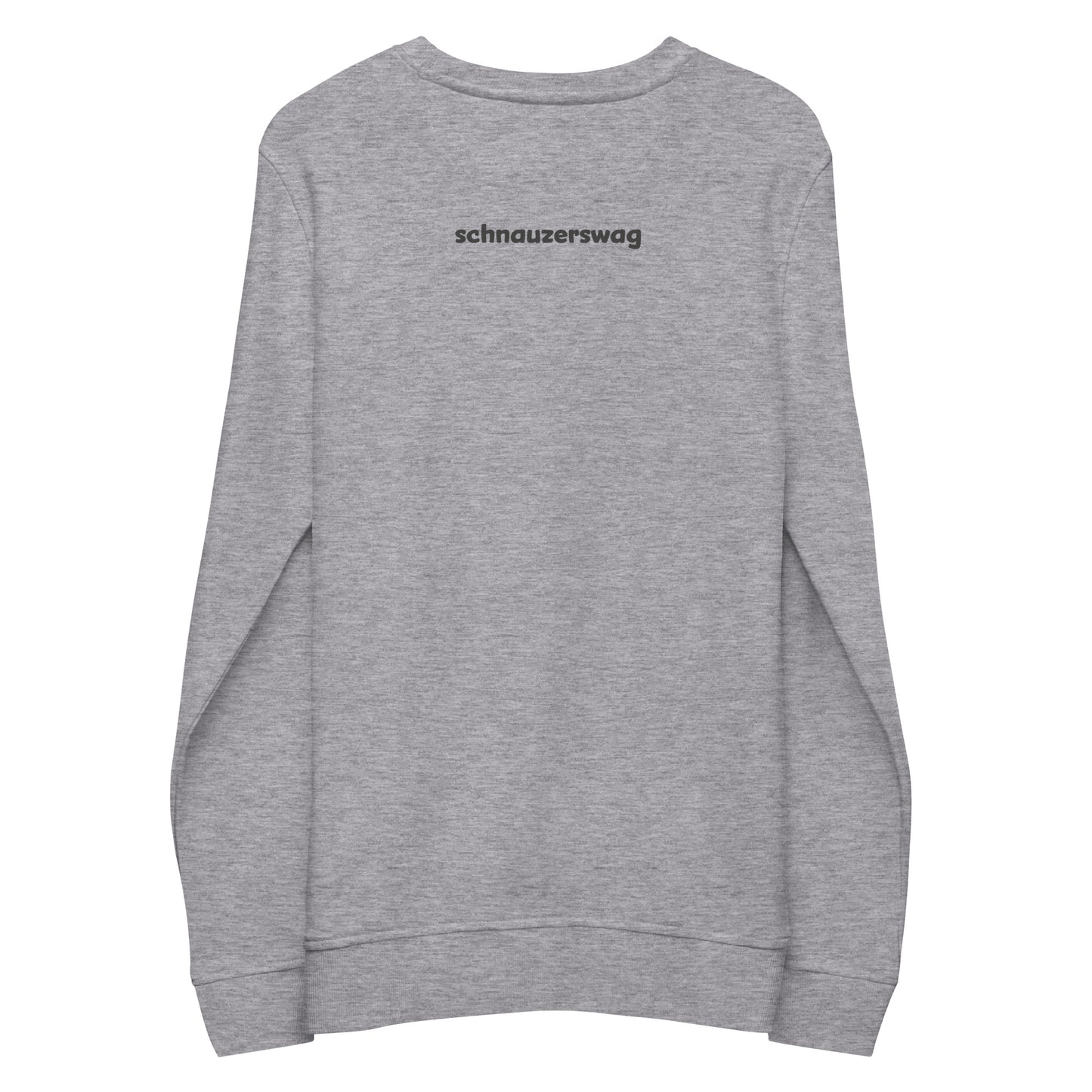 Schnauzer Swag Unisex Organic Sweatshirt Grey