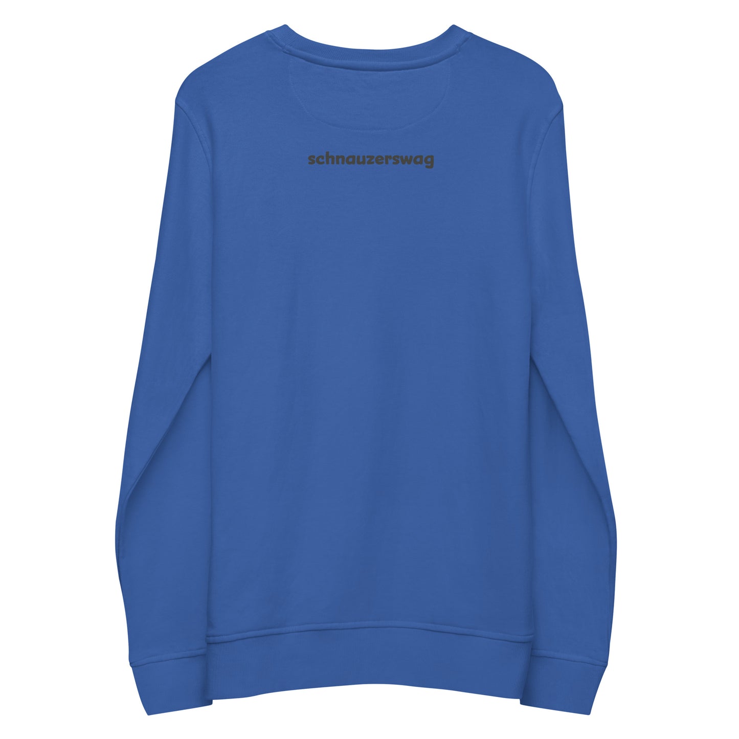 Schnauzer Swag Unisex Organic Sweatshirt Blue