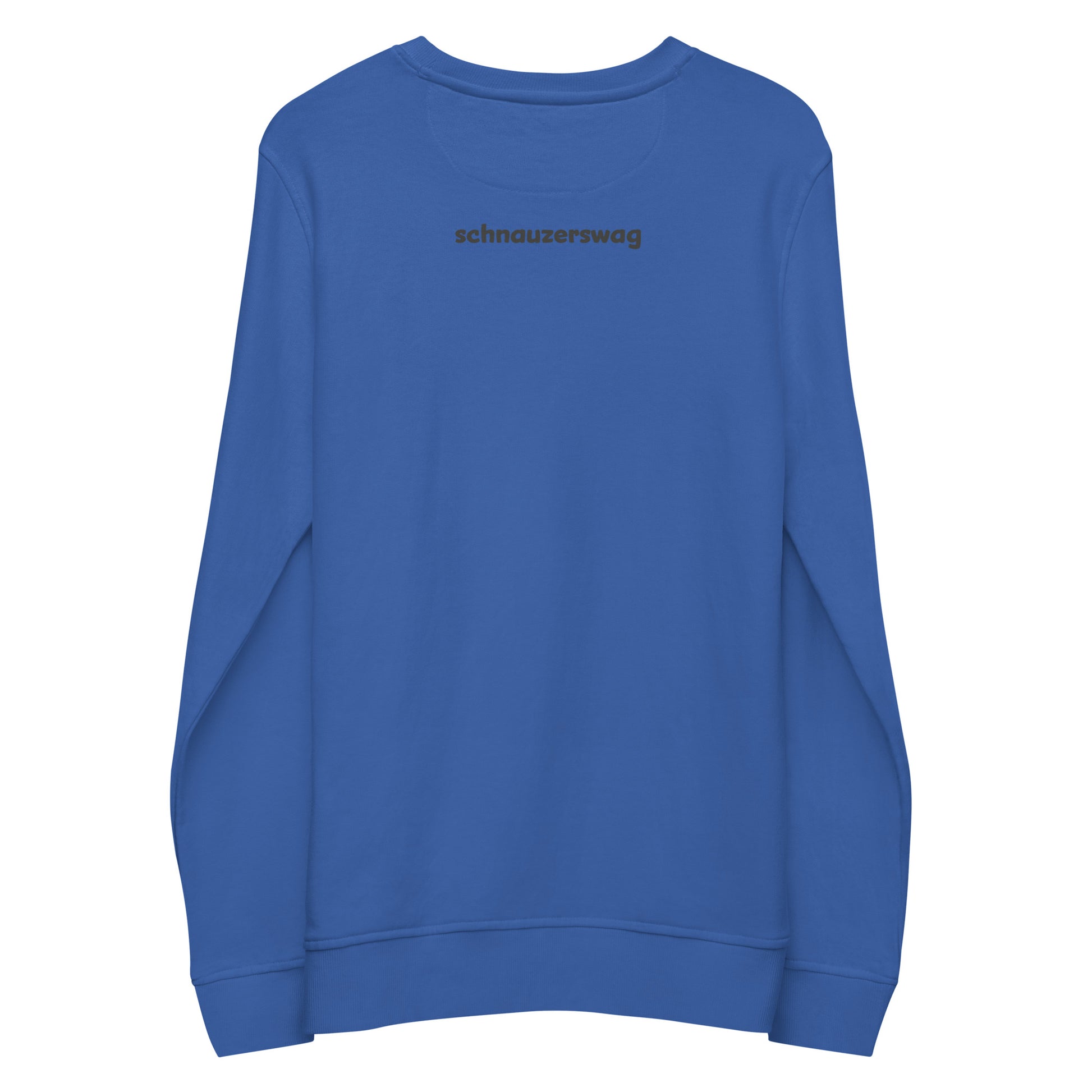 Schnauzer Swag Unisex Organic Sweatshirt Blue